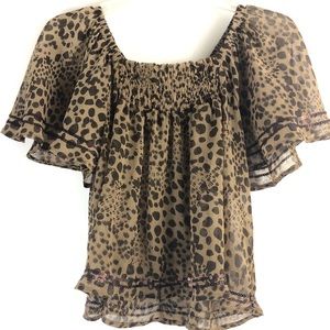 Candie’s Leopard Print Blouse